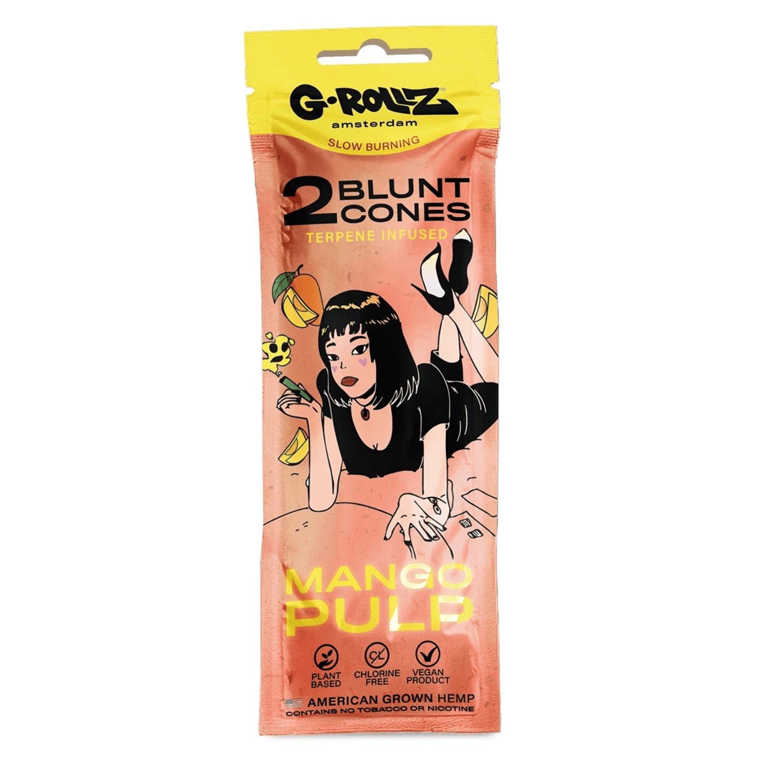 G-Rollz - Mango Pulp Hemp Cones 2er Pack G-Rollz